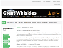 Tablet Screenshot of greatwhiskies.com